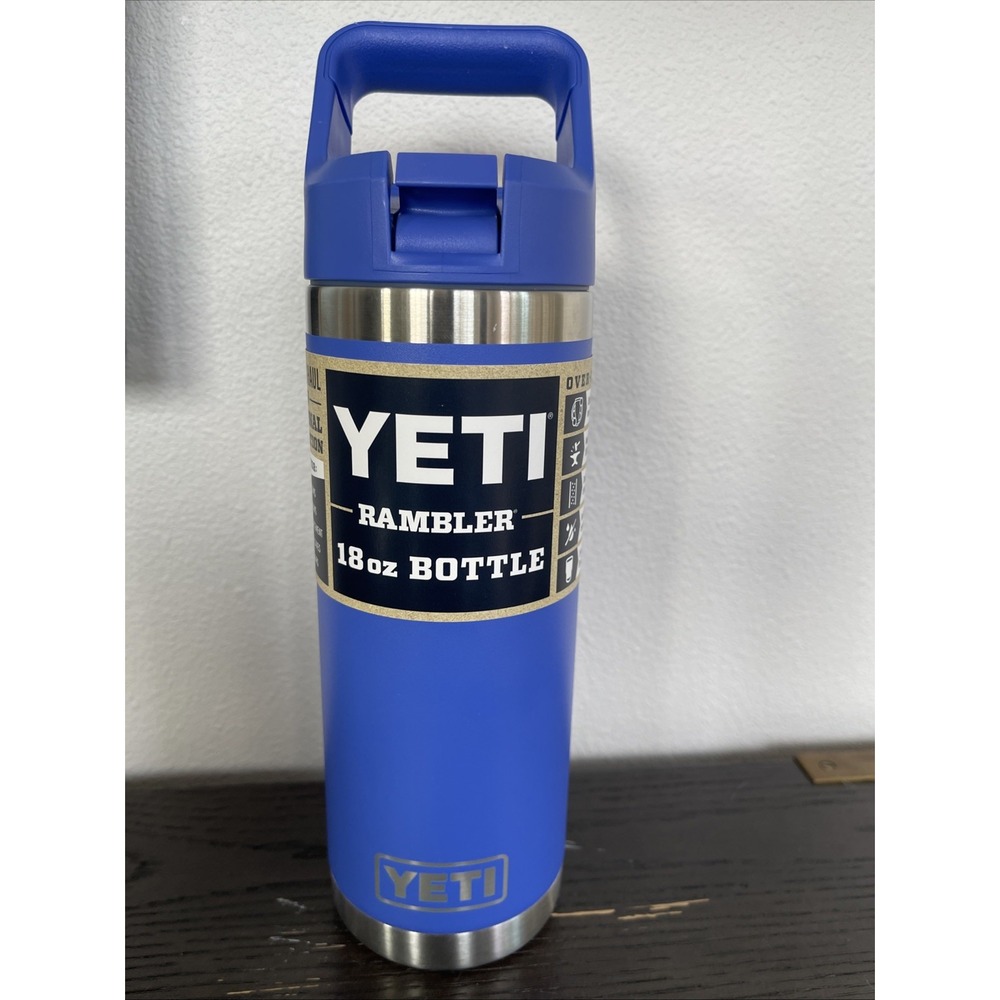 YETI Rambler 18 oz Bottle Ultraviolet Marine Straw Lid Rare Discontinued Retired